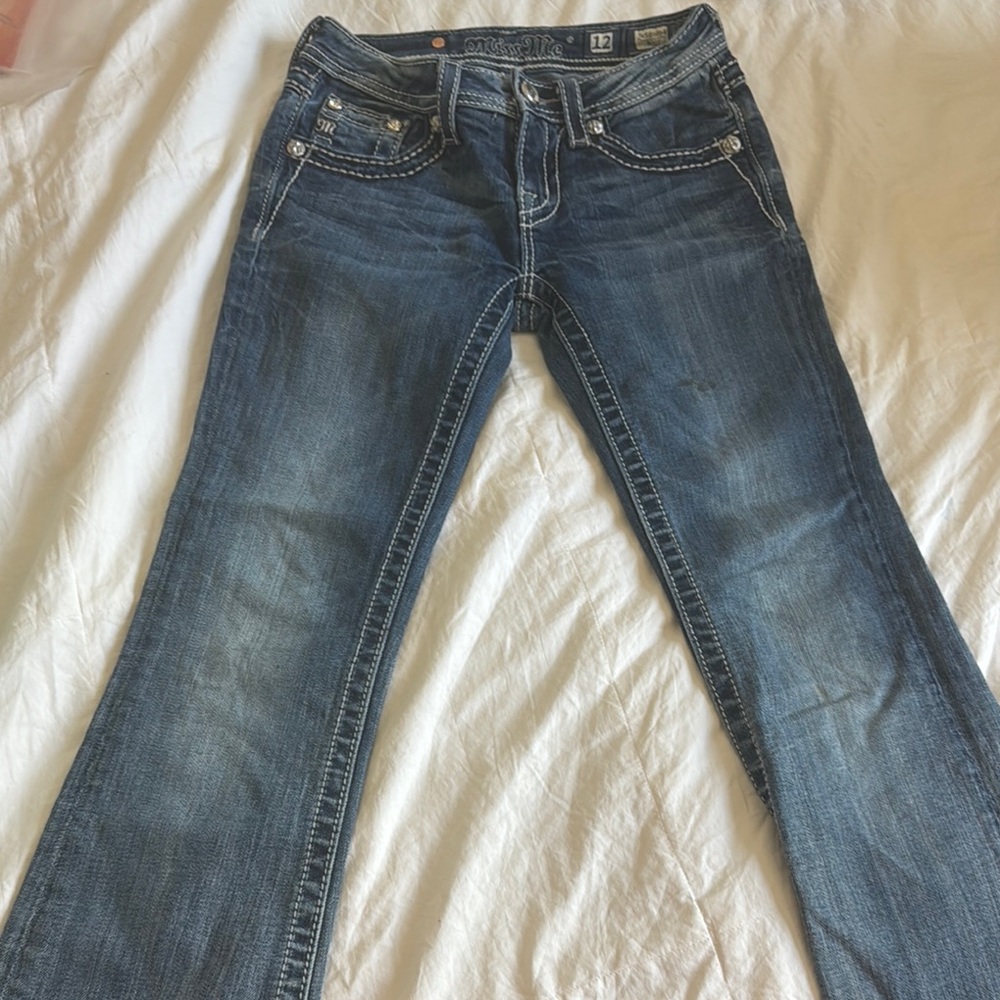 Miss Me Blue Boot Cut Jeans with Timeless Style